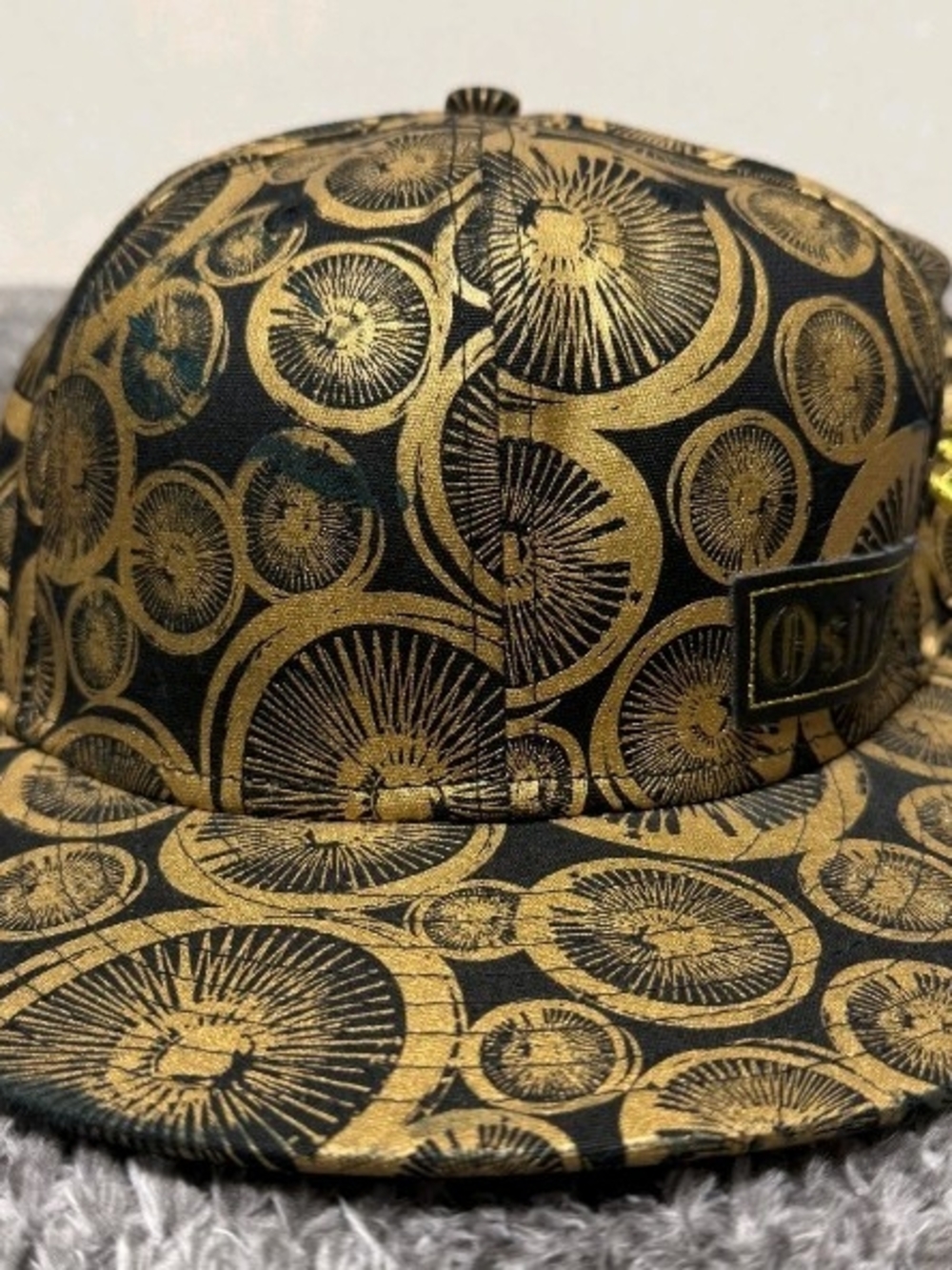 New Era Black and Gold New Era 59FIFTY Fitted Cap 7 1/4